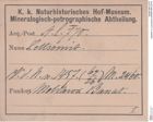 Etiketten zu Cyanotrichit (NHMW-MIN-Al770)